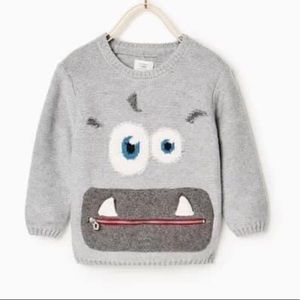 Zara baby knits monster sweater